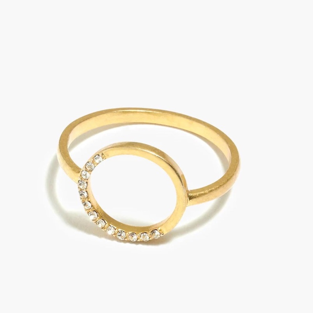 Madewell Gold-Plated Luster Circle Ring NWOT